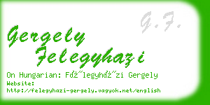 gergely felegyhazi business card